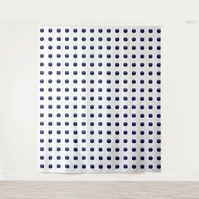 Blue Sapphire Pattern Design Tapestry (Front)