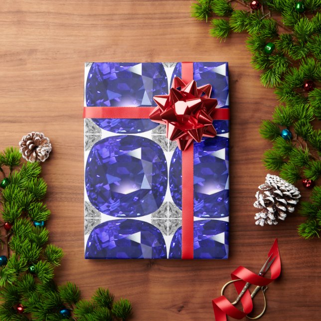 Blue Sapphire Wrapping Paper (Holiday Gift)