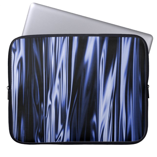 Blue Satin...... Laptop Sleeve (Front)