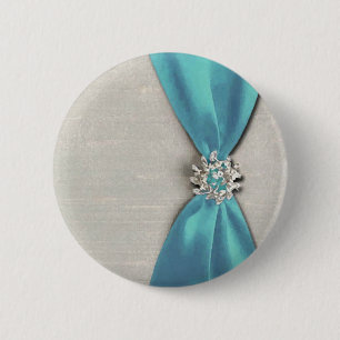 blue satin ribbon with jewel copy 2 inch round button