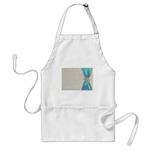 blue satin ribbon with jewel copy standard apron
