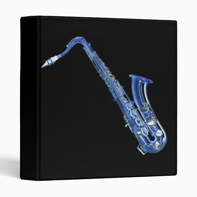 Blue Saxophone Binder (Front/Spine)