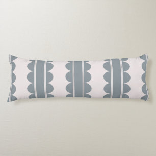 Blue Scalloped Body Pillow