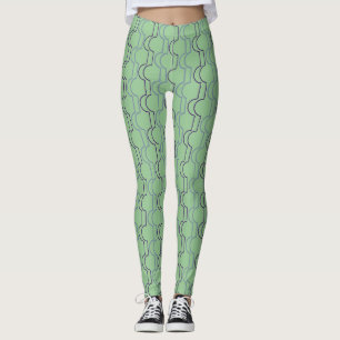 Blue Scallops  Leggings