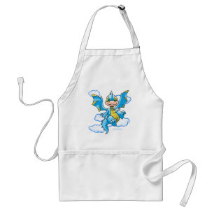 Blue Scorchio with his head in the clouds Standard Apron