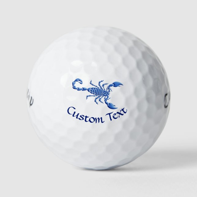 Blue Scorpion Golf Balls (Front)
