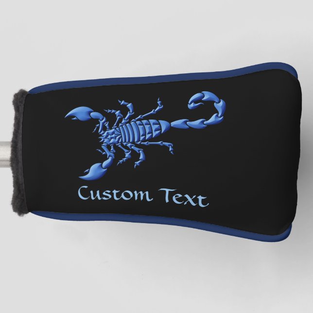 Blue Scorpion Golf Head Cover (Front)