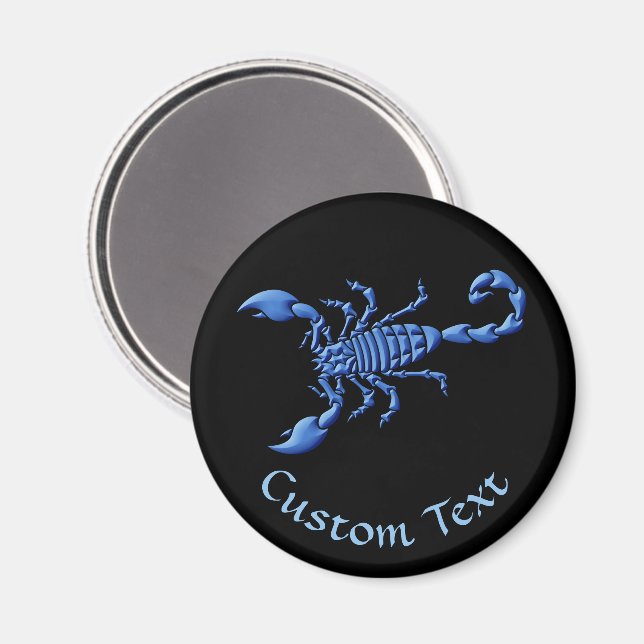 Blue Scorpion Magnet (Front/Back)