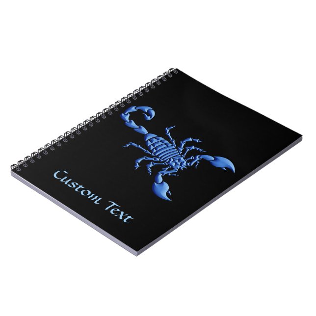Blue Scorpion Notebook (Left Side)