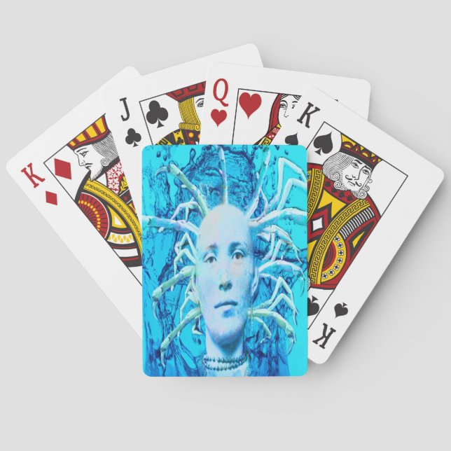 Blue Scorpion Playing Cards (Back)