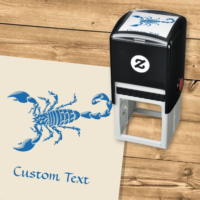 Blue Scorpion Self-inking Stamp (Creator Uploaded)