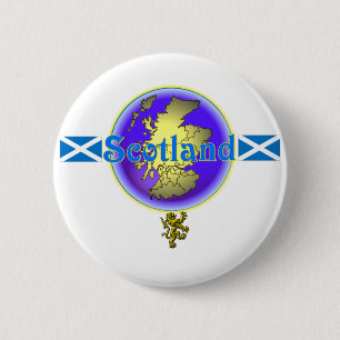 Blue Scotland. :-) 2 Inch Round Button