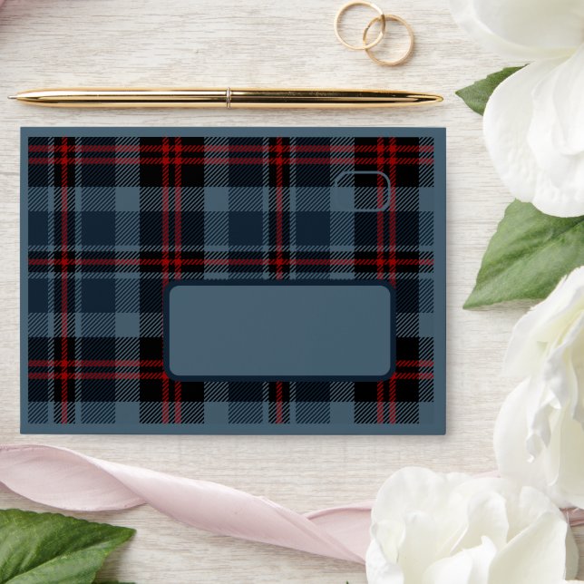 blue scottish country wedding envelope (Wedding)
