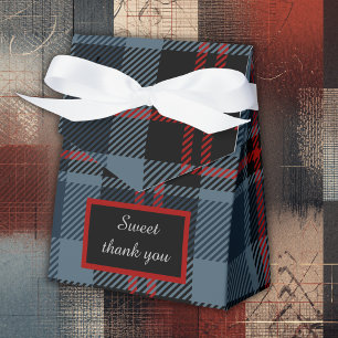 blue scottish country wedding favor box