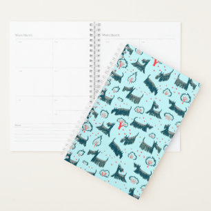 Blue Scottish Terrier Scottie Puppy Dog Scotch Pet Planner