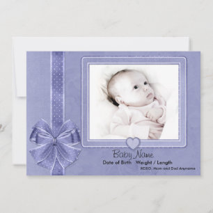 Blue Scrap Baby Announcement