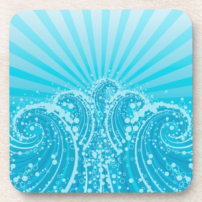 Blue Sea 1 Coasters (Front)