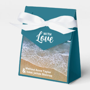 Blue Sea Beach Wedding Favor Box