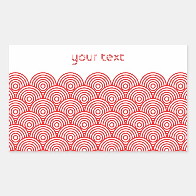 Blue Sea Breeze (red) Sticker (Front)