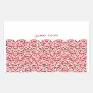 Blue Sea Breeze (Red) Sticker