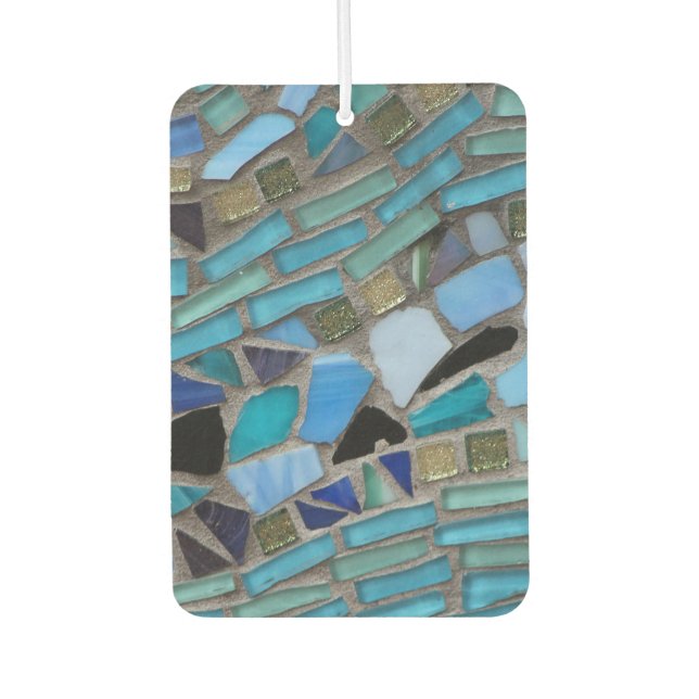 Blue Sea Glass Air Freshener (Front)