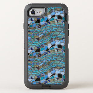 Blue Sea Glass Mosaic OtterBox iPhone 8/7 Case