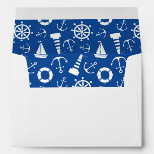 Blue Sea Pattern Envelopes