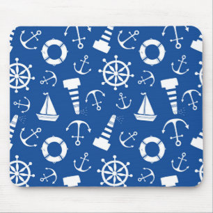 Blue Sea Pattern Mouse Pad