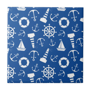 Blue Sea Pattern Tile