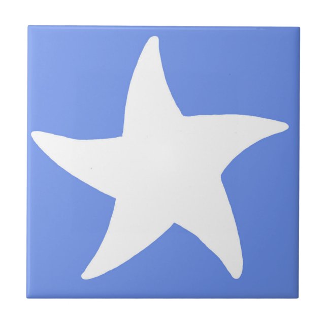 Blue Sea Star Tile (Front)