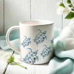 Blue Sea Turtle Beach Theme Coffee Mug<br><div class="desc">Add a splash of coastal serenity to your day with this beach theme coffee mug, featuring a hand-painted watercolor sea turtle in tranquil shades of blue. Inspired by the peaceful beauty of the Hawaiian ocean, this charming sea creature design is perfect for ocean lovers and anyone drawn to the shore....</div>