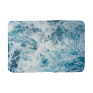 Blue Sea Water Bath Mat