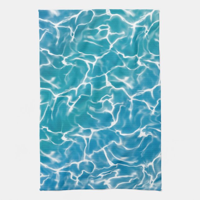 Blue Sea Water* Kitchen Towel (Vertical)