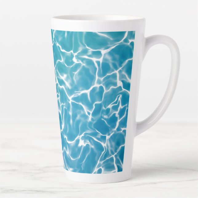 Blue Sea Water* Latte Mug (Right)