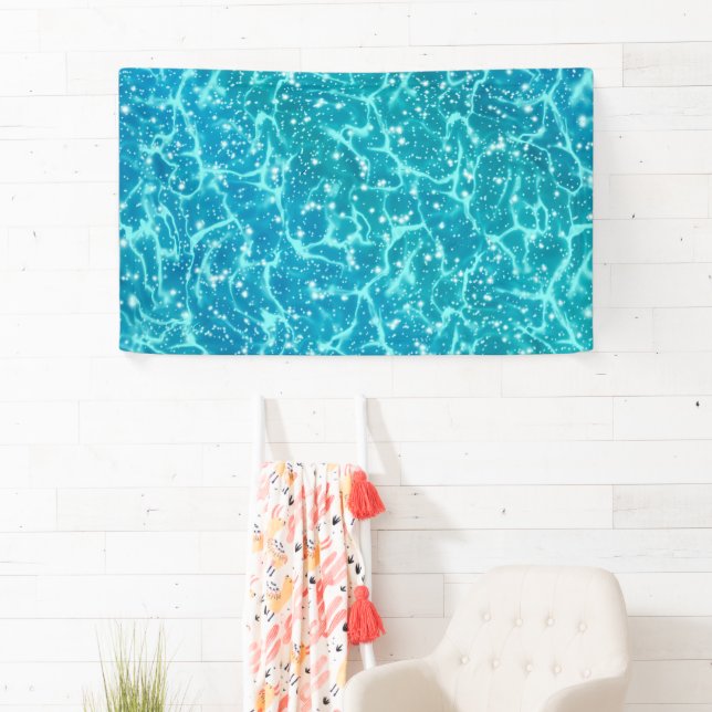 Blue sea Water with Sparkles Banner (Insitu)
