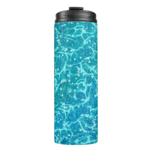 Blue sea Water with Sparkles Thermal Tumbler