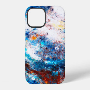 Blue sea wave. Artistic splashes of bright paints. iPhone 12 Case