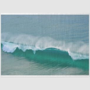 BLUE SEA WAVE AT THE BEACH ON A SUMMER'S DAY TISSUE PAPER