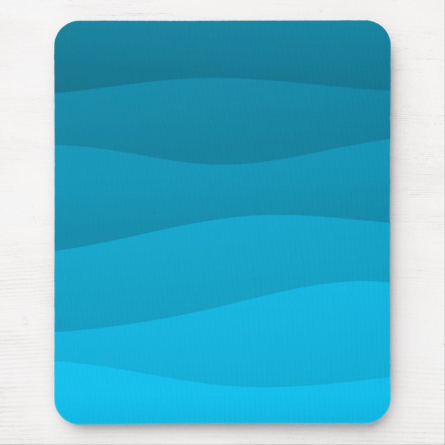 Blue sea waves mouse pad (Front)