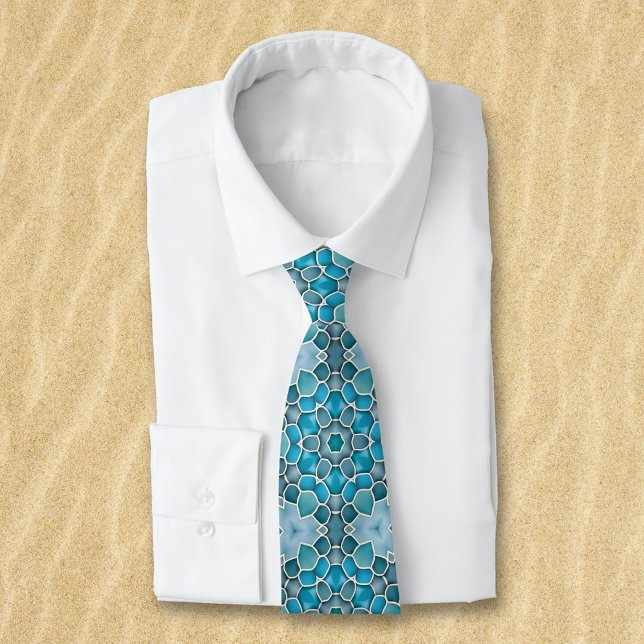 Blue Seaglass Pattern Mermaid / Merman Tie (Creator Uploaded)