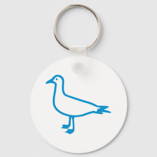 Blue Seagull Keychain