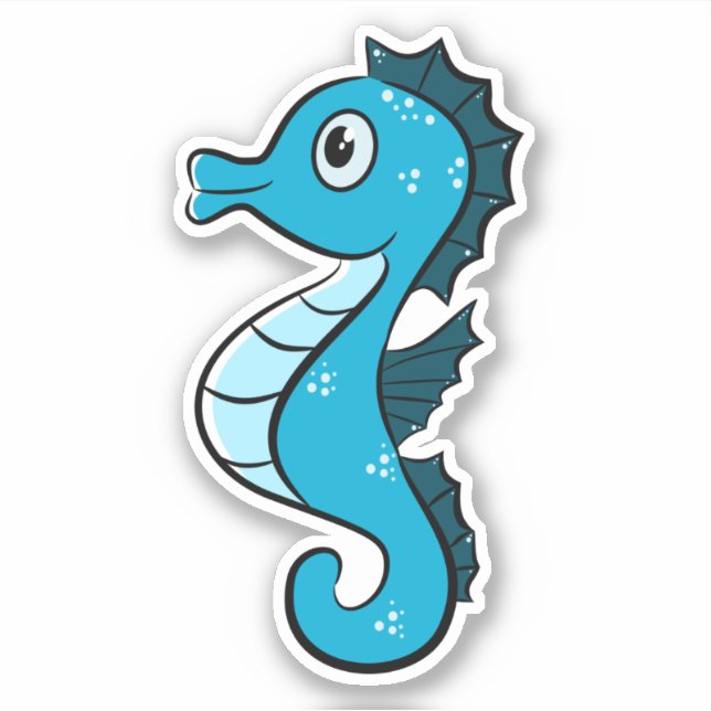 Blue Seahorse  (Front)