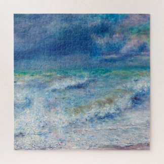 Blue Seascape by Renoir Impressionist Painting Jigsaw Puzzle