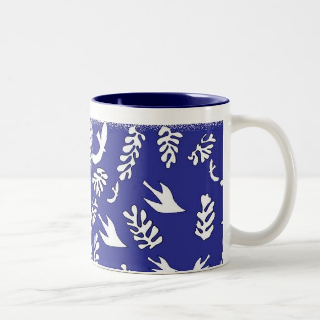 BLUE SEASCAPE Two-Tone COFFEE MUG (Right)