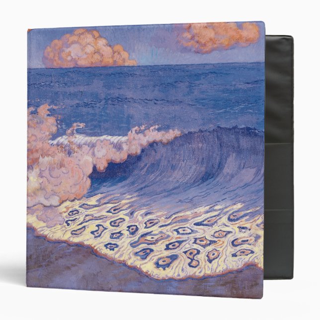 Blue seascape, Wave Effect, c.1893 Binder (Front/Inside)