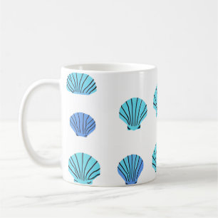 Blue Seashell Coffee Mug