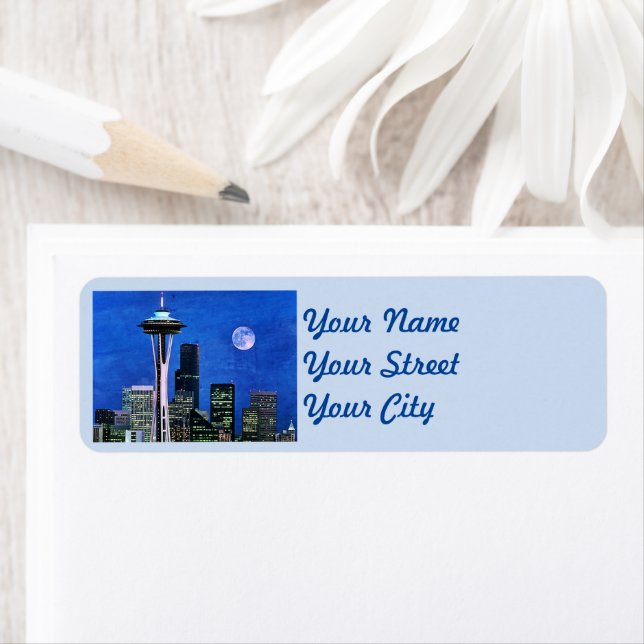 Blue Seattle Skyline (En situation)