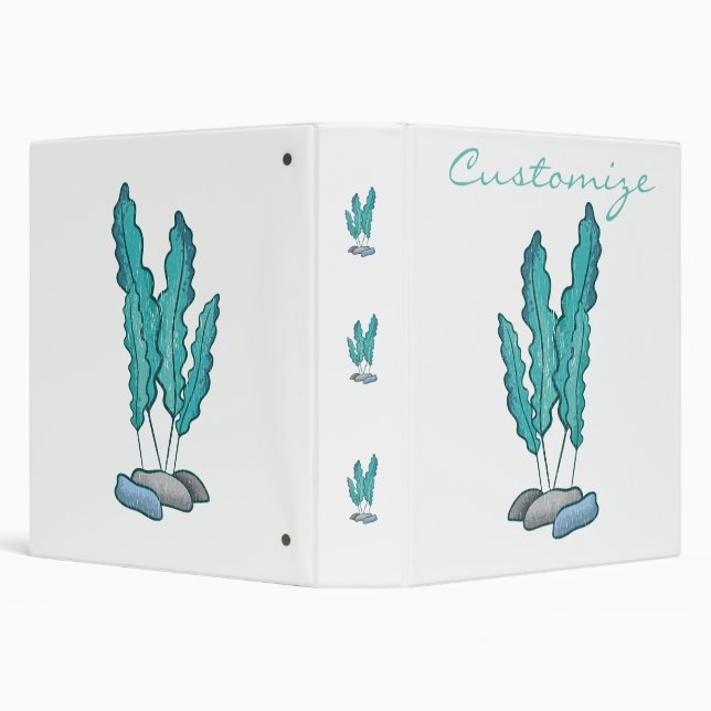 Blue Seaweed Algae Thunder_Cove Binder (Background)