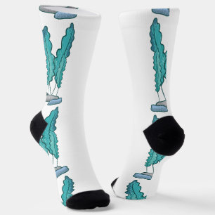 Blue Seaweed Algae Thunder_Cove Socks