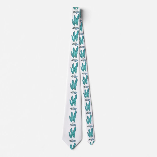 Blue Seaweed Algae Thunder_Cove Tie (Front)